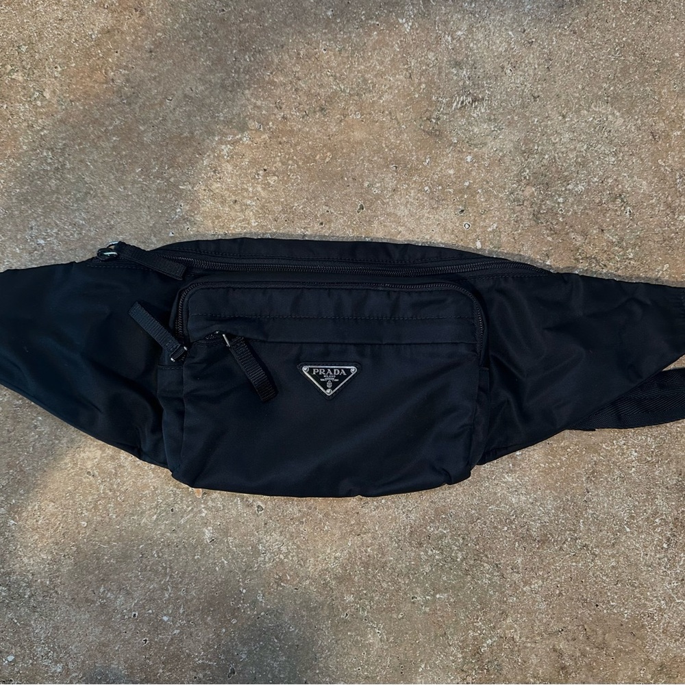 Prada Black Nylon Waist Bag